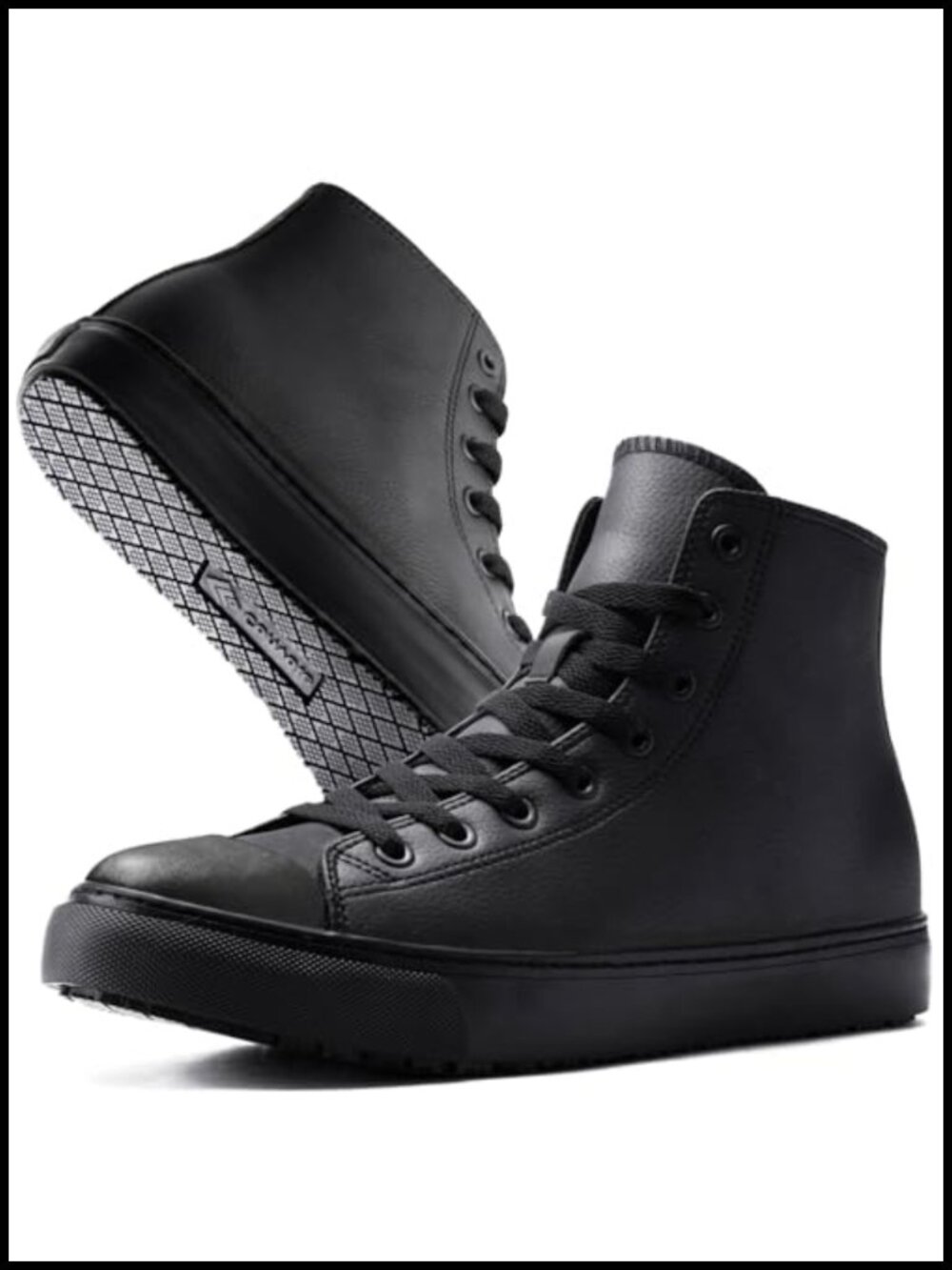 Convole Waterproof Non-Slip Work Shoes High Top Leather Sneakers